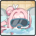Diving in the Hot Spring